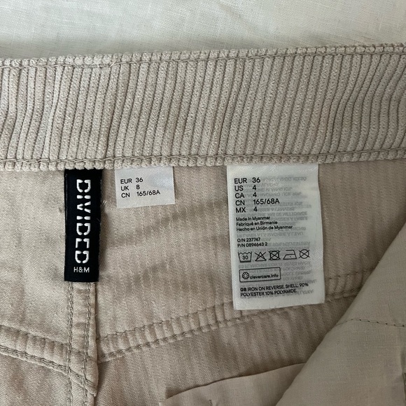 Beige Corduroy Pants - Size 4 - Picture 6 of 6